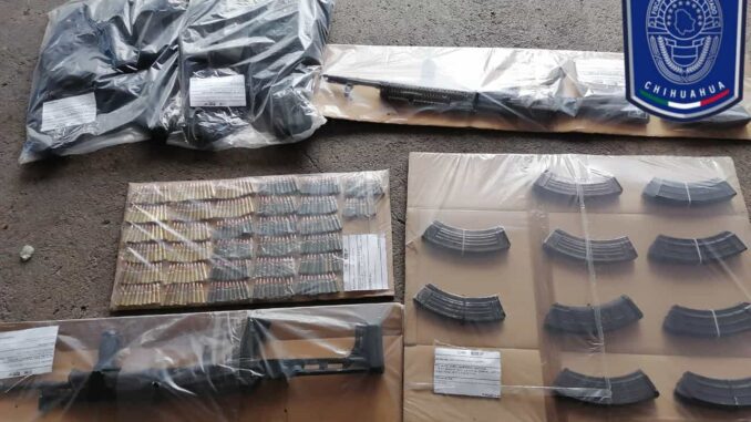 Asegura Célula BOI armas, cartuchos y equipo táctico en Guadalupe y Calvo