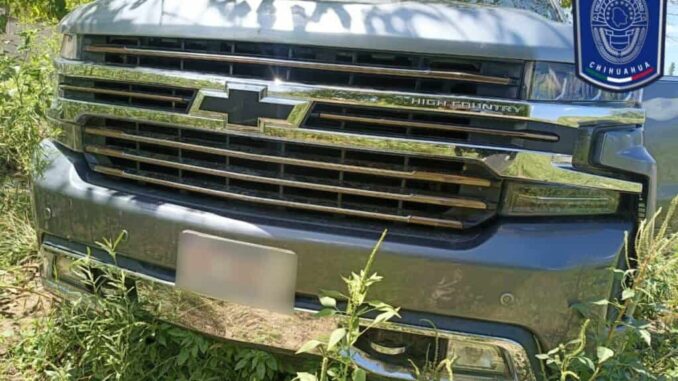 Recupera AEI en Aldama pick up que tenía reporte de robo en Ciudad Juárez