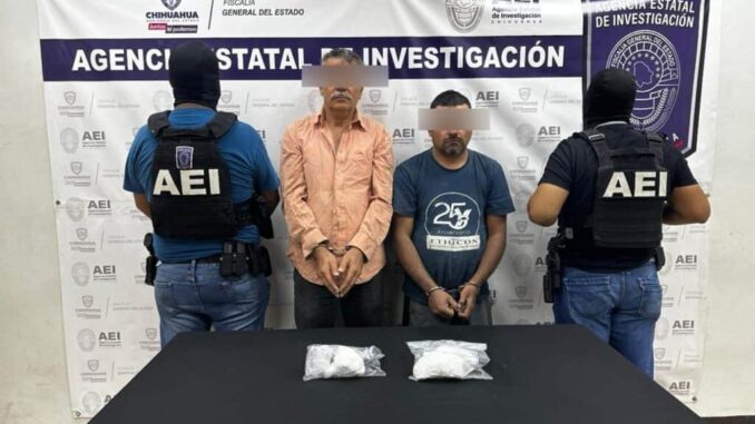 Detiene AEI a dos hombres por posesión de casi medio kilo de cocaína en la colonia Nuevo Hipódromo