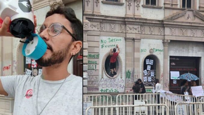 Liberan al activista detenido tras protesta contra corridas de toros en Chihuahua