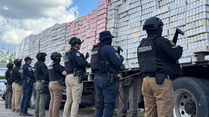 Decomisan más de un millón y medio de pesos en cerveza ilegal durante operativo