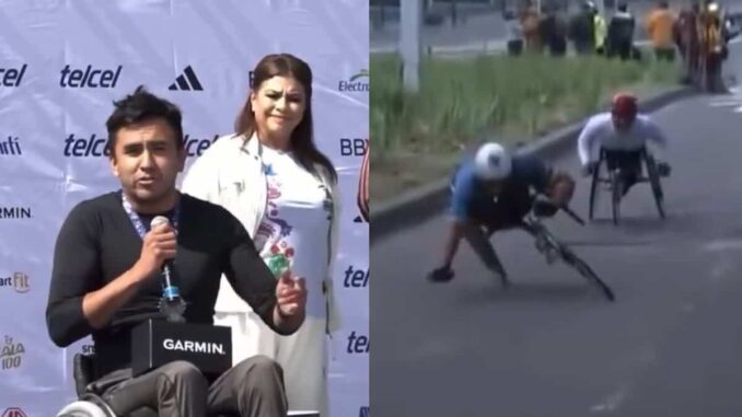 Atleta en silla de ruedas denuncia baches tras Maratón CDMX 2025