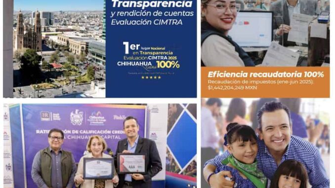 4° INFORME: Chihuahua Capital, ejemplo de trabajo y resultados con finanzas sanas y transparencia
