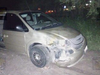Choque entre dos camionetas en la carretera Cuauhtémoc–Chihuahua