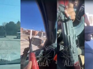 Difunden video de la llegada de una caravana de sujetos fuertemente armados a Coyame