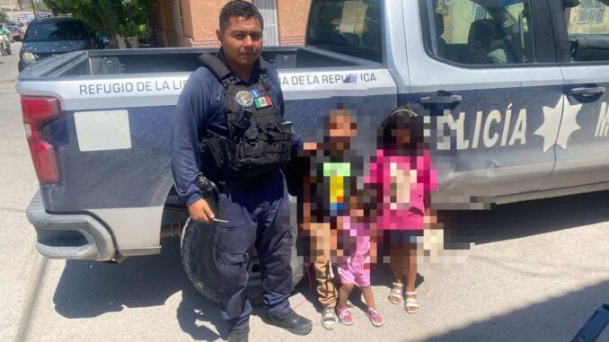 Resguardan a tres niños que vagaban solos por las calles