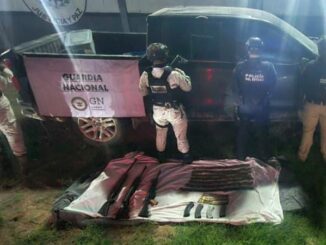 Aseguran armas, cartuchos y vehículo robado en operativo conjunto en Aldama