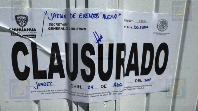 Realiza Gobernación Estatal 316 inspecciones y clausura 11 establecimientos durante la última semana