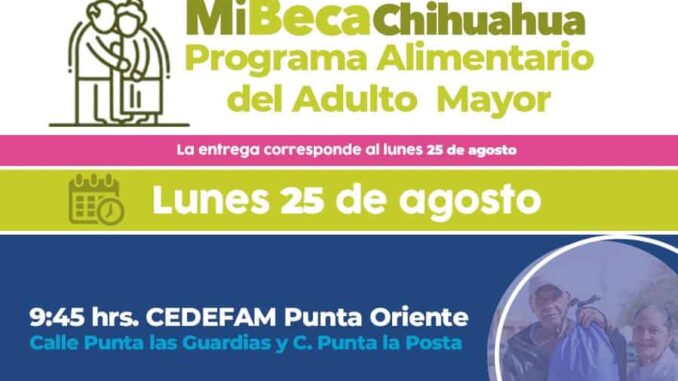 Acude por tu paquete PAAM este lunes 25 de agosto