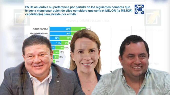 Encuesta PAN para Alcalde de Chihuahua destacan; Jáuregui, Falomir y Granados