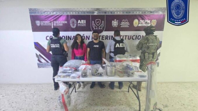 Fiscalía Zona Centro detiene a dos personas y asegura narcóticos en cateo