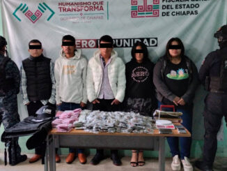 Detienen en Chiapas a 5 presuntos miembros del CJNG