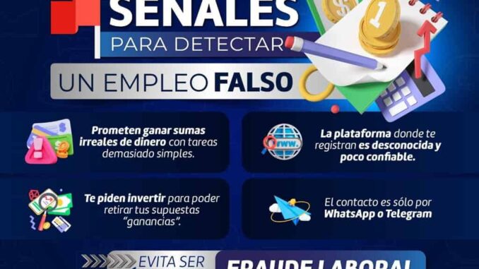 Exhorta Policía Cibernética de la DSPM a tomar precauciones ante ofertas de empleo falsas