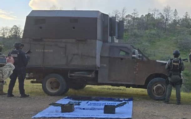 Asegura operativo conjunto vehículo “monstruo” en Moris