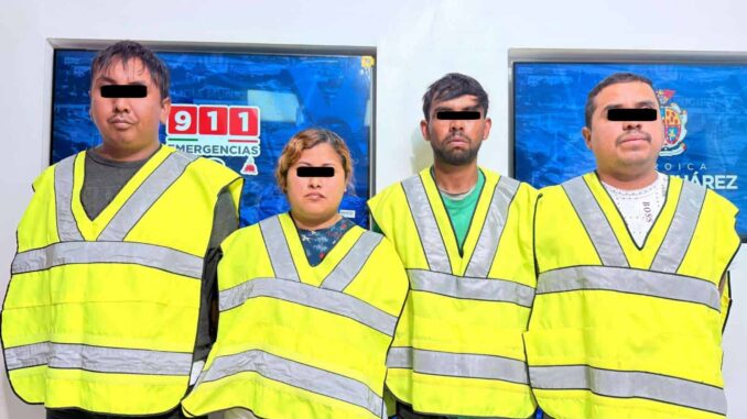 Detienen a cuatro por robo a comercio