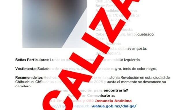 En horas, localiza FEM a adolescente que contaba con reporte de ausencia en Chihuahua