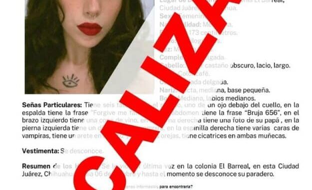 Localiza FEM Zona Norte sana y salva a Jessica F.G., mujer con reporte de ausencia en Ciudad Juárez