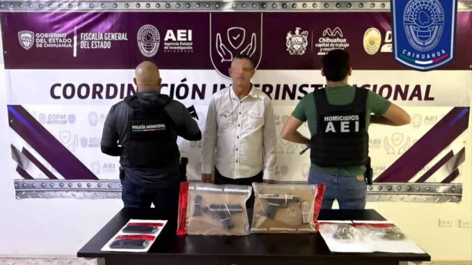 Arrestan AEI y DSPM a hombre en posesión de droga y armas de fuego
