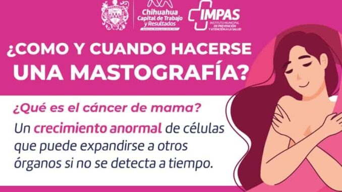 Pide IMPAS informarse sobre el cáncer de mama para prevenir la enfermedad