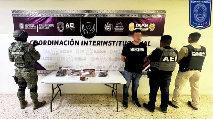 Operativo Conjunto detiene a hombre con cocaína  y dos armas de fuego