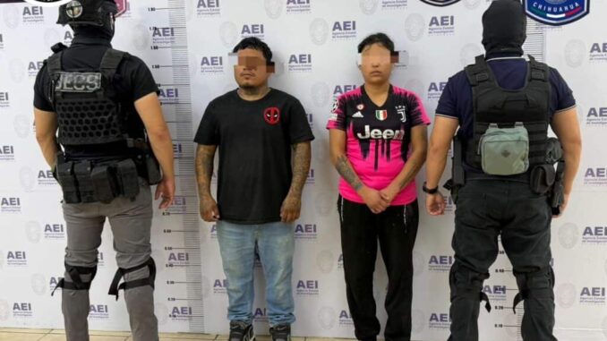 Capturan en Juárez a un masculino y una femenina involucrados en casos de secuestro