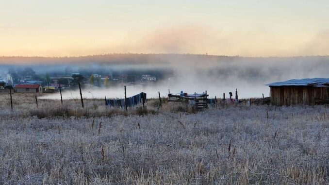 Pronostican heladas en partes altas de la región serrana