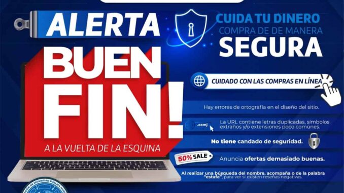 Evita fraudes en tus compras en línea este Buen Fin, Policía Municipal emite recomendaciones