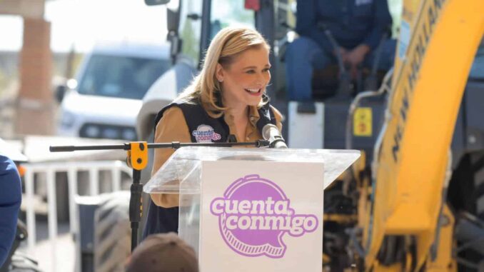 Llevan agua potable a Vista Hermosa; Maru Campos pone en marcha nueva obra