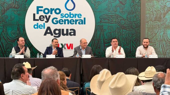 Diputado Guillermo Ramírez participa en foro sobre la Ley General del Agua