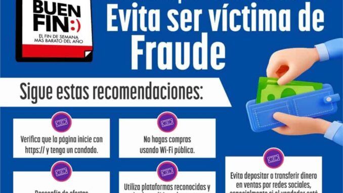 Emite Fiscalía recomendaciones para compras por el Buen Fin