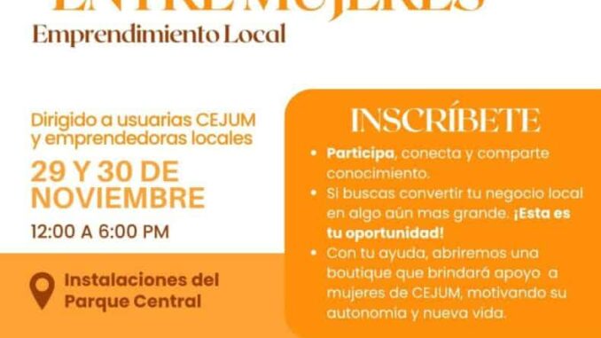 El CEJUM invita a participar en un emprendimiento local “Entre mujeres”