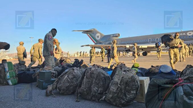 Llegan más de 100 militares a Chihuahua para reforzar operativos contra la violencia