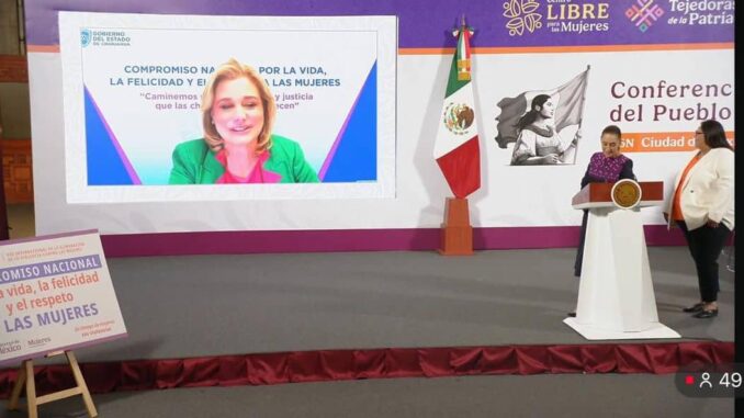 Maru Campos se suma al Compromiso nacional por la vida, la felicidad y el respeto hacia las mujeres