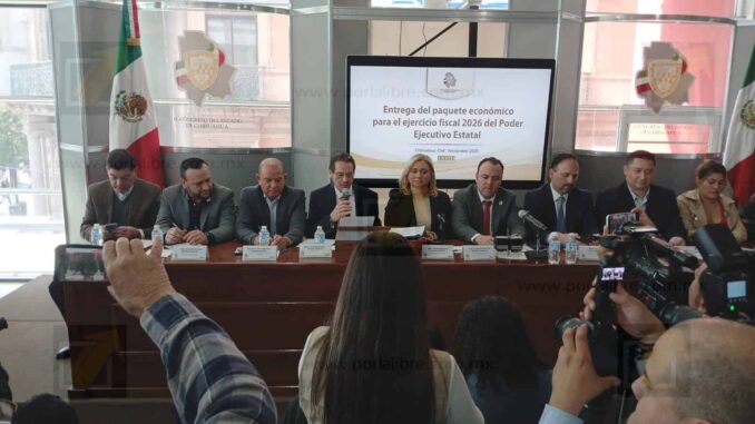 Maru Campos entrega al Legislativo Paquete Económico 2026 por más de 117 mil millones de pesos