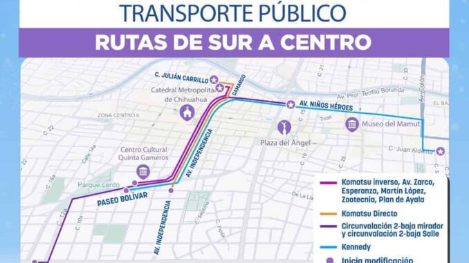 Anuncian modificaciones en rutas con motivo del Encendido del Árbol
