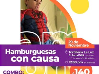 Realizan hamburguesada para ayudar a José Ismael; agentes municipales se suman