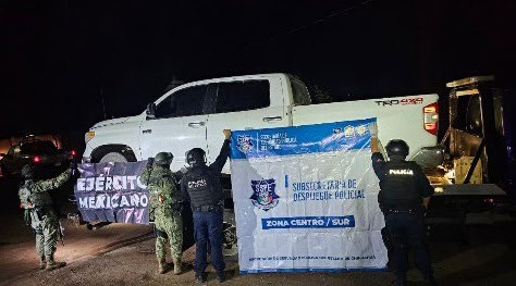 Recupera Operativo Blindaje Carretero dos camionetas con reporte de robo