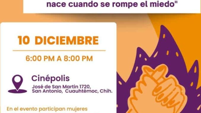 Concluyen 16 días de activismo contra la violencia de género con proyección de documental