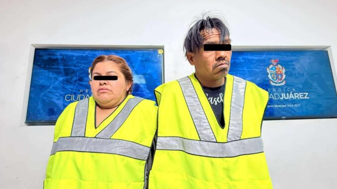 Aseguran 16 paquetes de mariguana y más de un kilo de cristal a pareja