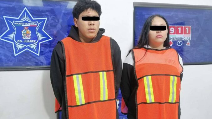 Detienen a pareja de asaltantes, les aseguran arma de fuego