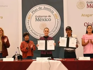 Sheinbaum restituye tierras a indígenas de Guadalupe y Calvo