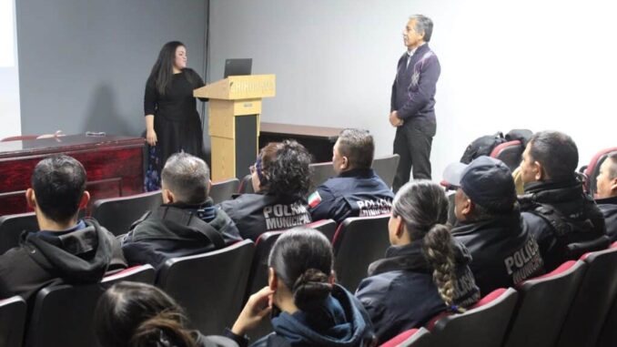 Ofrecen plática a agentes sobre llenado del Informe Policial Homologado