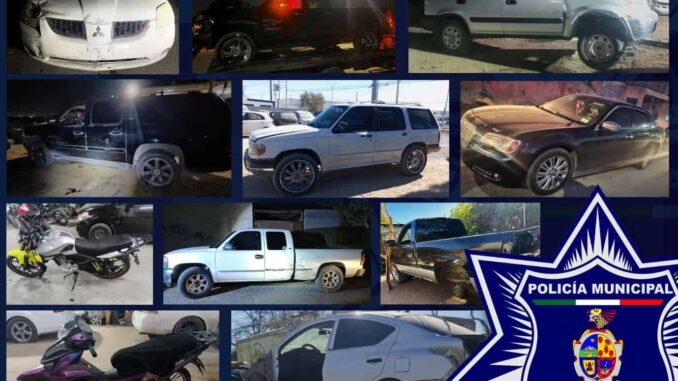 Recuperan once vehículos con reporte de robo