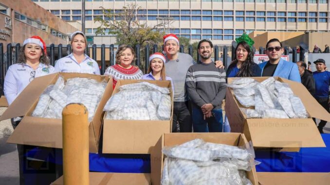 Acompaña Marco Bonilla a familias del Hospital Morelos con entrega de comida y juguetes