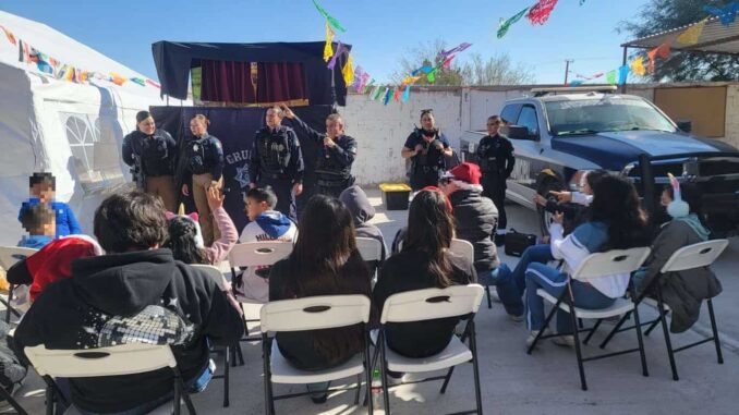 Llevan mensaje preventivo a niñas y niños de la colonia Libertad