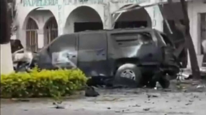 Fiscalía de Michoacán confirma que el coche bomba en Coahuayana fue activada a distancia