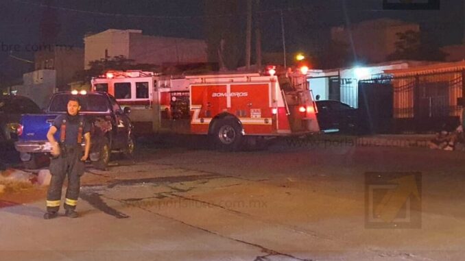 Muere mujer durante incendio de su casa en la colonia Granjas