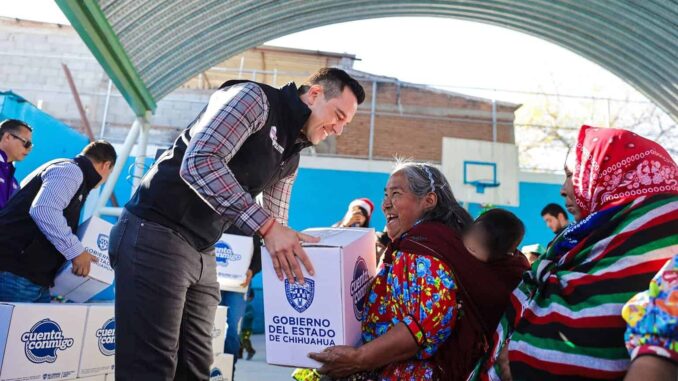 Reparte SPyCI 350 paquetes alimentarios en asentamientos indígenas de la capital