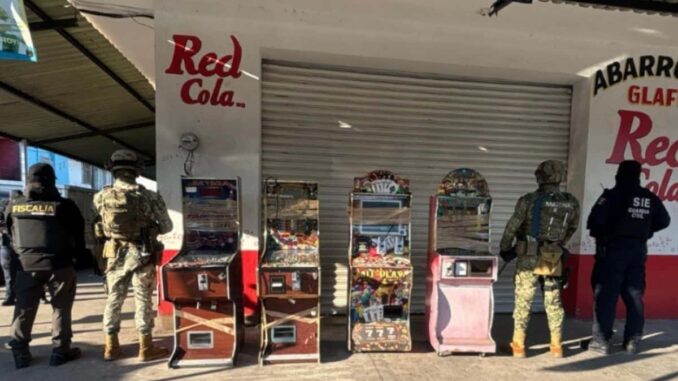 Marina asegura 185 ‘maquinitas’ en Michoacán