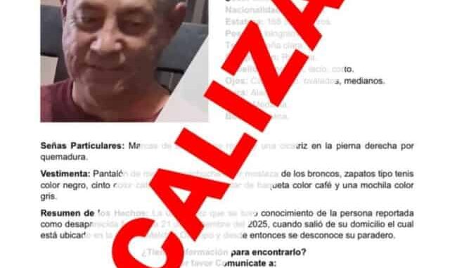 Localiza FDZC a hombre reportado ausente en colonia Melchor Ocampo